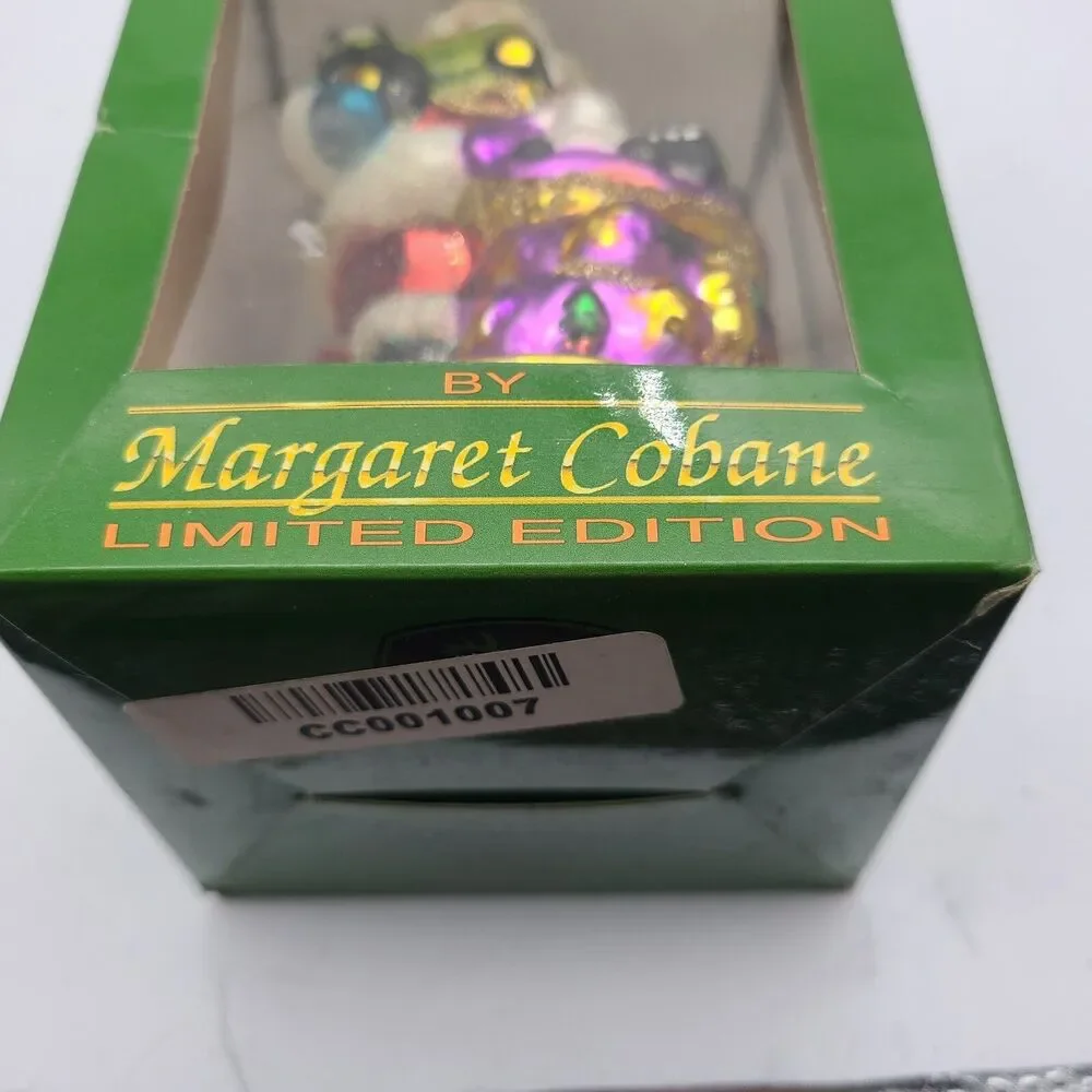 John Deere & Cobane Studio Santa's Joy handmade-painted glass Ornament limited